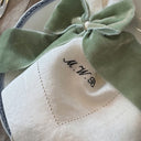 Classic Linen Napkin Small Monogram