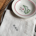 Classic Linen Napkin Small Monogram