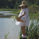Elegant Linen Napkin Small Monogram