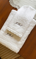 Elegant Bath Towel Initials