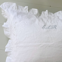Ruffle Pillowcase Initials