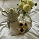 Elegant Linen Napkin Small Monogram